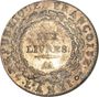 Ecu de 6 livres au Génie daté 1793 (type République Françoise)