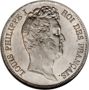5 francs Louis Philippe I (Type Tiolier avec le I, tranche en relief)