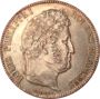 5 francs Louis-Philippe I (Type Domard, 2è retouche, tranche en relief)