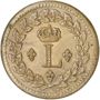 1 décime Louis XVIII (Au L couronné, lourde (25g))